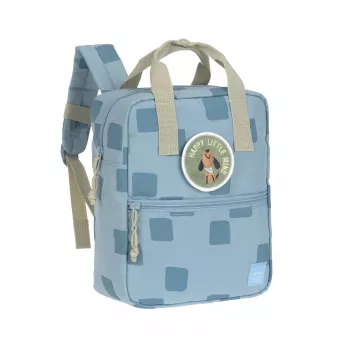 Mini zaino quadrato Lassig Pattern Party Blue