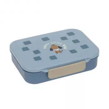 Lassig Lunchbox Bento con scomparti Pattern Party blu/verde