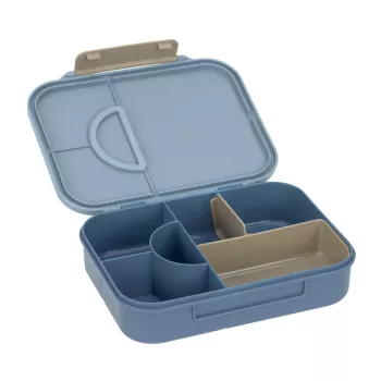 Lassig Lunchbox Bento con scomparti Pattern Party blu/verde