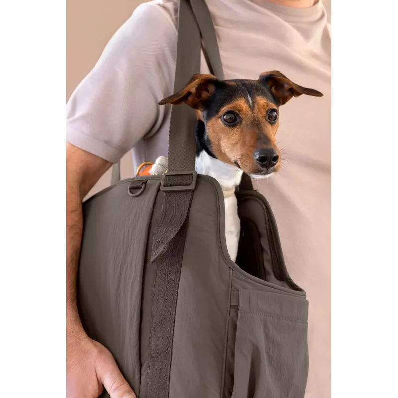 PALOPA Weda Crinkled Chocolate Borsa trasportino per cani fino a 10 kg