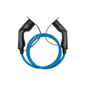 kabelmeister® cavo di ricarica EV Mode 3, connettore maschio Type 2 su connettore femmina, trifase, 16 A, 11 kW, blu, 5 m