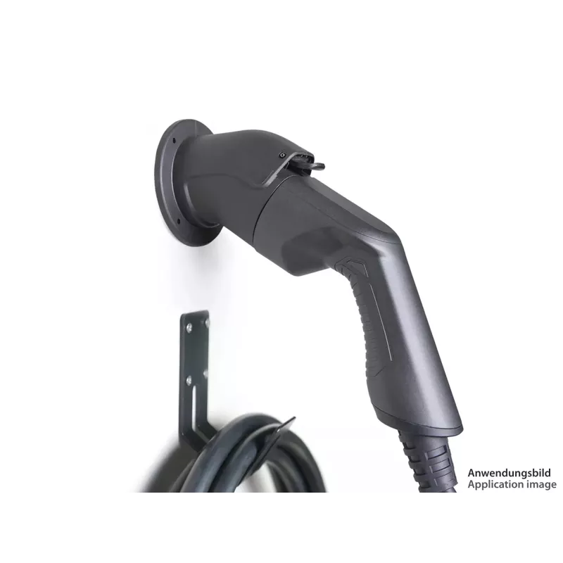 kabelmeister supporto a parete per cavo di ricarica EV Type 2 - nero