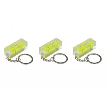 Kabelmeister mini livella a bolla con anello portachiavi - set da 3