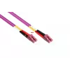 Cavo patch in fibra ottica Kabelmeister OM4 Duplex LC/LC multimodale 3m