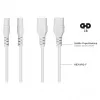 Kabelmeister prolunga Euro spina C8 – presa C7, bianco, 5 m