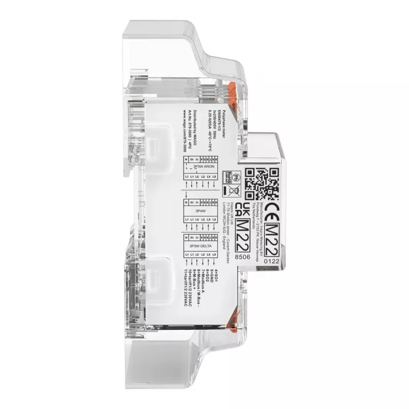 Contatore di energia trifase digitale WAGO 879-3000 4PU 65 A conforme MID 1 pezzo