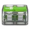 Connettore di giunzione compatto WAGO 221-422 a 2 conduttori, 0,14-4 mm², trasparente/arancione