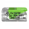 Connettore di giunzione compatto WAGO 221-422 a 2 conduttori, 0,14-4 mm², trasparente/arancione