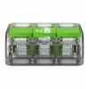Connettore compatto WAGO 221-423 a 3 conduttori, 4 mm², trasparente