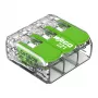 Connettore compatto WAGO 221-423 a 3 conduttori, 4 mm², trasparente