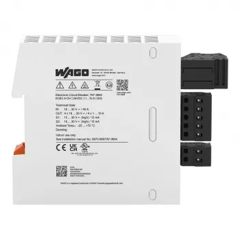 Interruttore elettronico di protezione delle linee WAGO 787-3664 4 canali 24 V DC