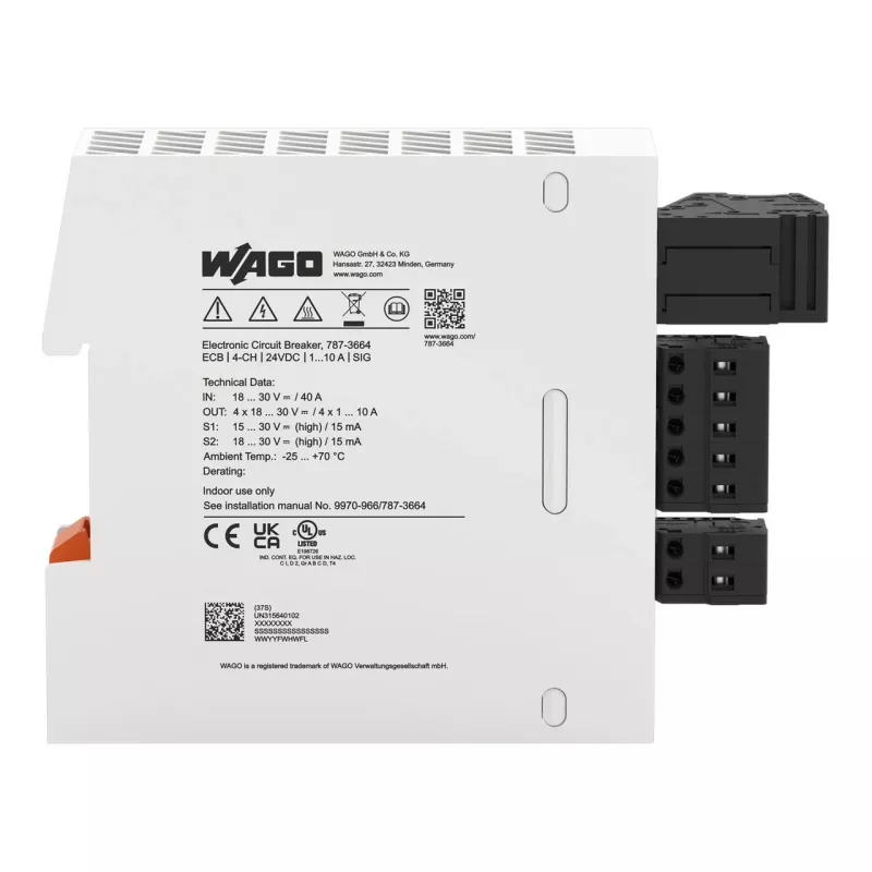 Interruttore elettronico di protezione delle linee WAGO 787-3664 4 canali 24 V DC