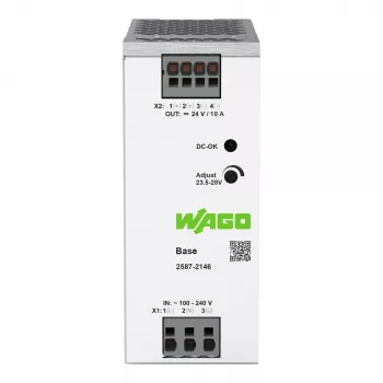 Alimentatore a commutazione primario WAGO 2587-2146 Base monofase 24V 10A 240W guida DIN