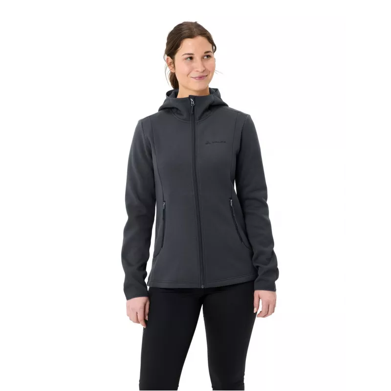 Vaude Idris Fleece Hoody donna - Phantom Black, taglia S