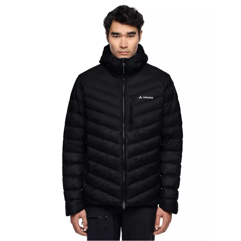 Giacca imbottita Vaude Monviso con cappuccio - nero, taglia M