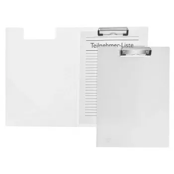 FolderSys Cartella portablocco A4 trasparente in PVC