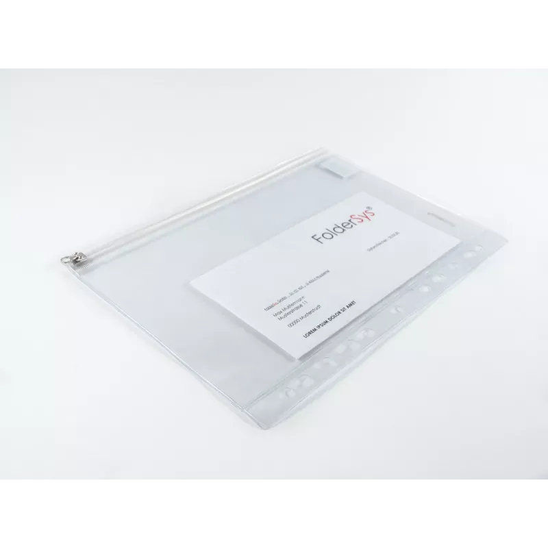 FolderSys Bustina raccoglitore documenti 40410-00 213/190x305 mm PVC trasparente