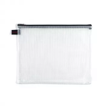 FolderSys Bustina con zip B5 trasparente