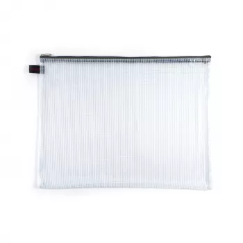 FolderSys Bustina con zip B4 trasparente in PVC 0,2 mm