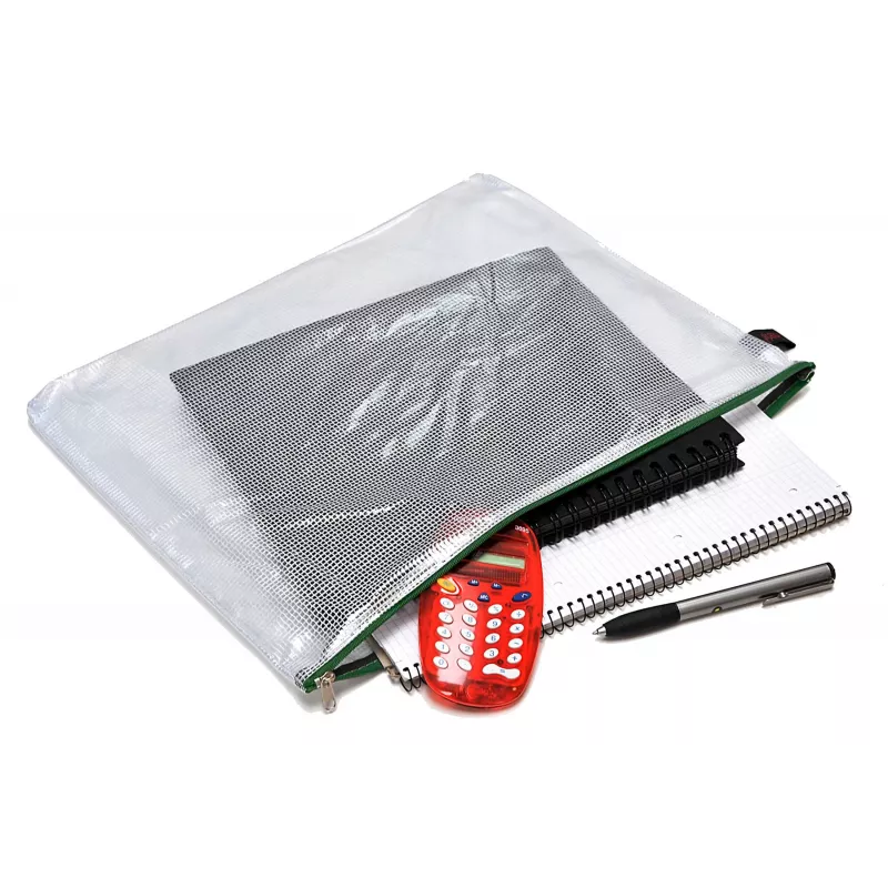 FolderSys Bustina con zip B4 trasparente in PVC 0,2 mm