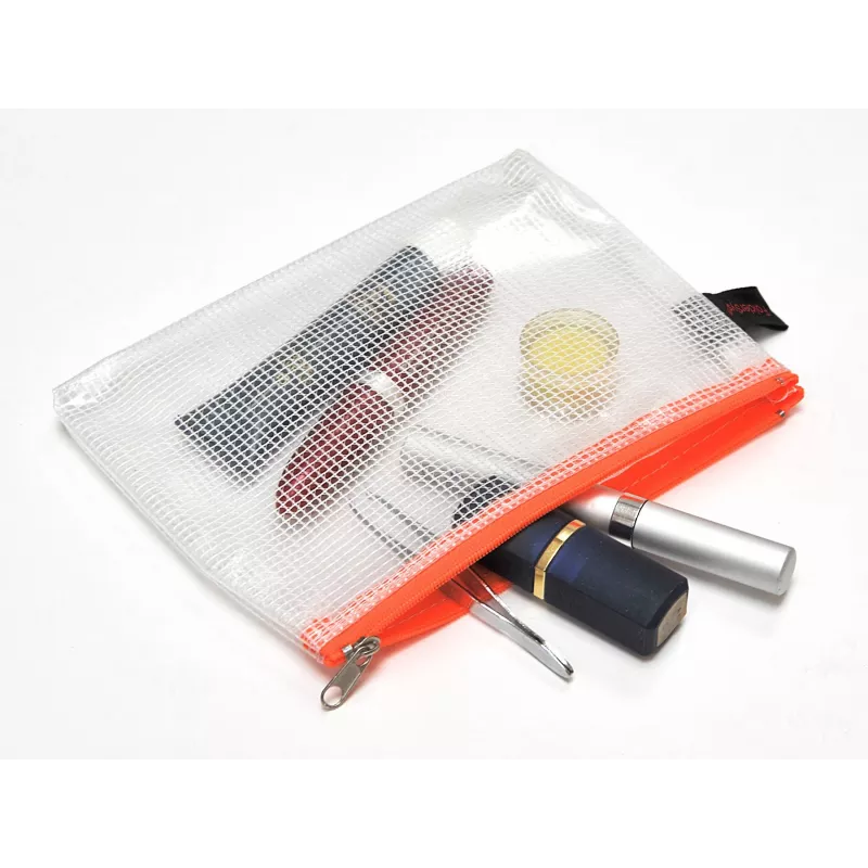 FolderSys Bustina con zip A6 trasparente in PVC 0,2 mm