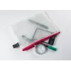 Foldersys B6 busta con cerniera trasparente PVC per documenti