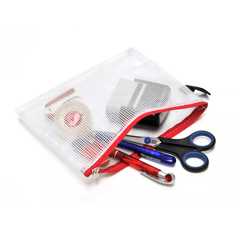 Foldersys B6 busta con cerniera trasparente PVC per documenti