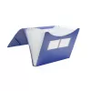 FolderSys Cartella a soffietto 12 scomparti blu