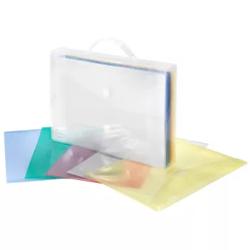 FolderSys 25 bustine portadocumenti colori assortiti lisce A4