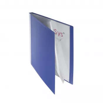 FolderSys Cartella con tasche A4 blu con 20 bustine