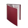 FolderSys Cartella con tasche bordeaux con 40 tasche