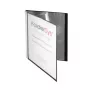 FolderSys Cartella con tasche A4 nera 20 tasche
