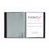 FolderSys Cartella con tasche A4 nera 20 tasche