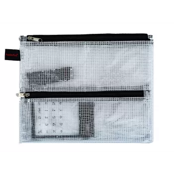 FolderSys A5 busta con zip trasparente confezione da 10