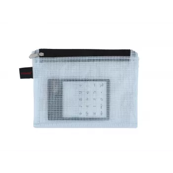 FolderSys A6 busta con zip trasparente in PVC