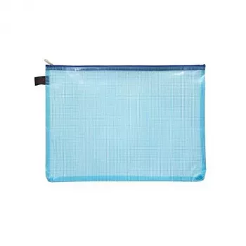FolderSys 10 buste portadocumenti A4 con zip - trasparenti