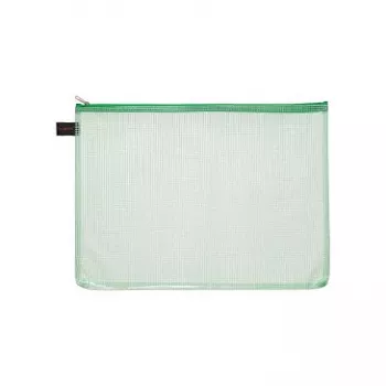 Foldersys 10 buste con zip A4 trasparenti