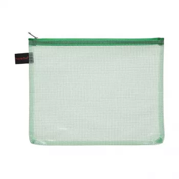 Foldersys 10 buste con zip A5 trasparenti in PVC