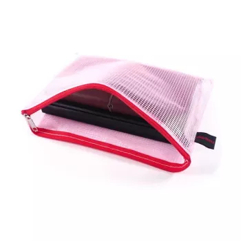 FolderSys 10 buste portadocumenti con zip A5 - PVC trasparente