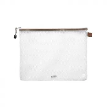 FolderSys A4 busta con zip trasparente in PVC 0,18 mm