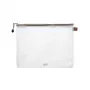 FolderSys A4 busta con zip trasparente in PVC 0,18 mm