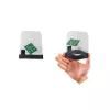 FolderSys SnapBag DIN A6 cartella portadocumenti chiara trasparente senza PVC con cucitura nera