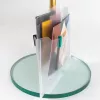 FolderSys Tasca portadocumenti Double View A5 orizzontale con chiusura a velcro incolore opaca