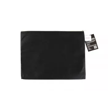FolderSys Busta con zip A4 nero opaco in PP non tessuto 270 x 350 mm