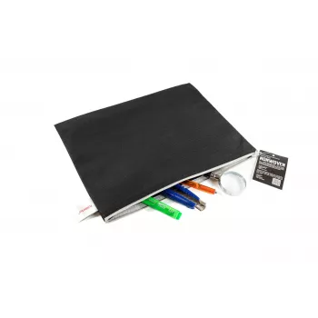 FolderSys Busta con zip A4 nero opaco in PP non tessuto 270 x 350 mm
