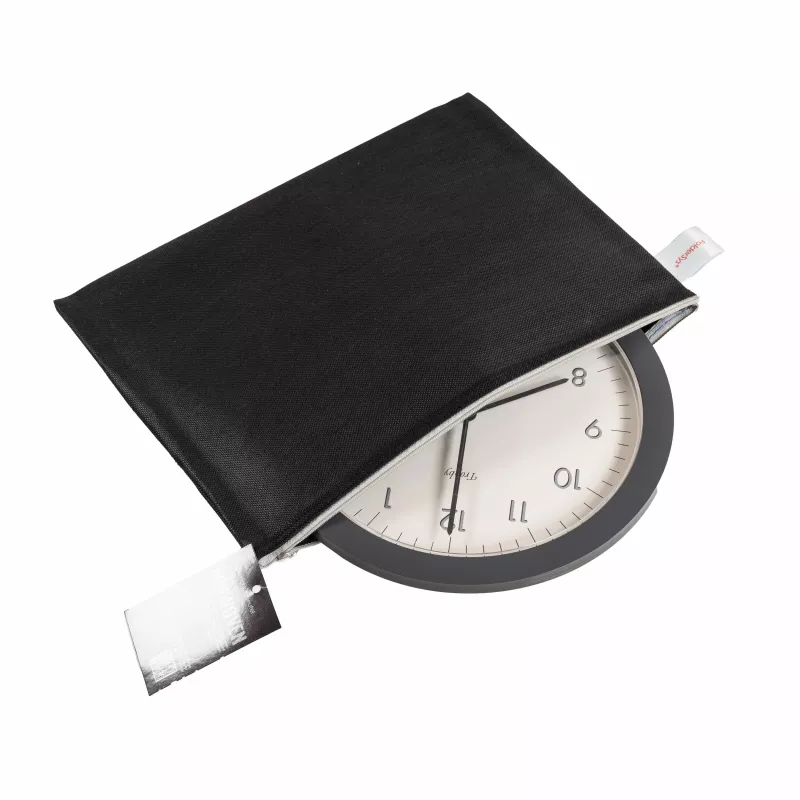 FolderSys Busta con zip A4 nero opaco in PP non tessuto 270 x 350 mm