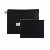 FolderSys Pochette con zip A5 nero opaco in PP non tessuto 190 x 255 mm
