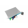 FolderSys Busta con zip A4 grigio opaco in PP non tessuto 270 x 350 mm