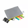 FolderSys A5 busta con cerniera grigia opaca in PP non tessuto 190 x 255 mm
