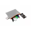 FolderSys busta con cerniera A6 grigia opaca PP non tessuto 125 x 180 mm
